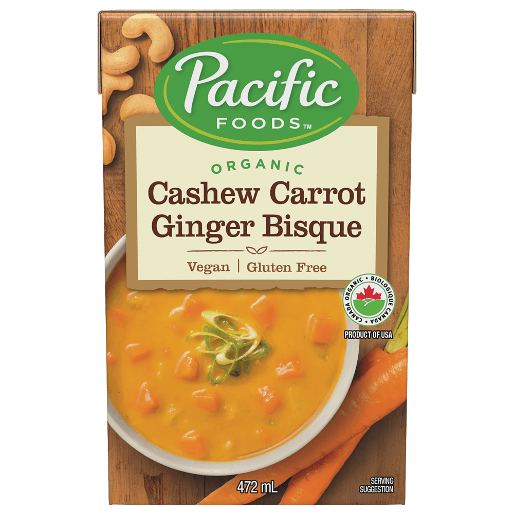 Organic Cashew Carrot Ginger Bisque