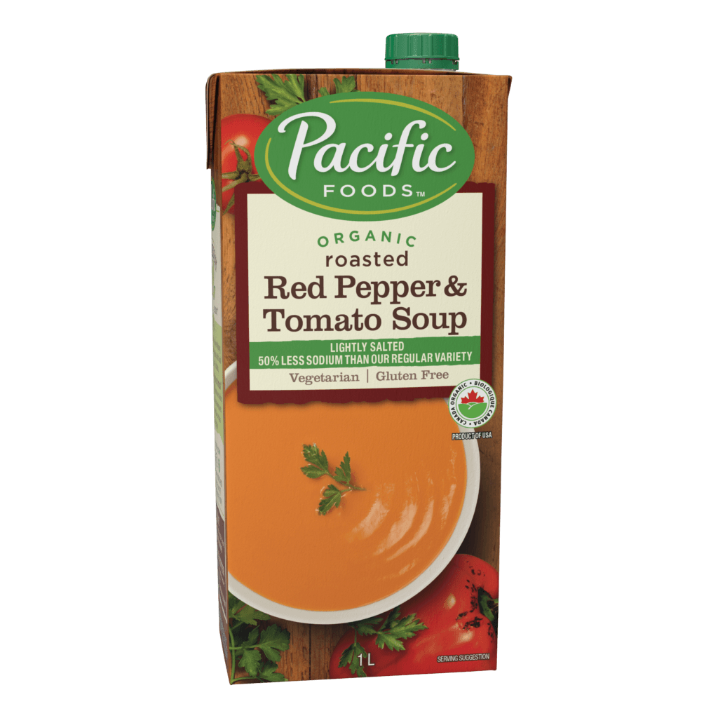 Organic Roasted Red Pepper & Tomato Soup - Lightly Salted