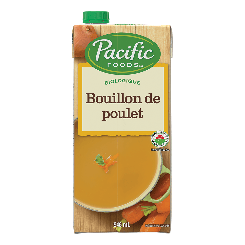 Bouillon de poulet biologique