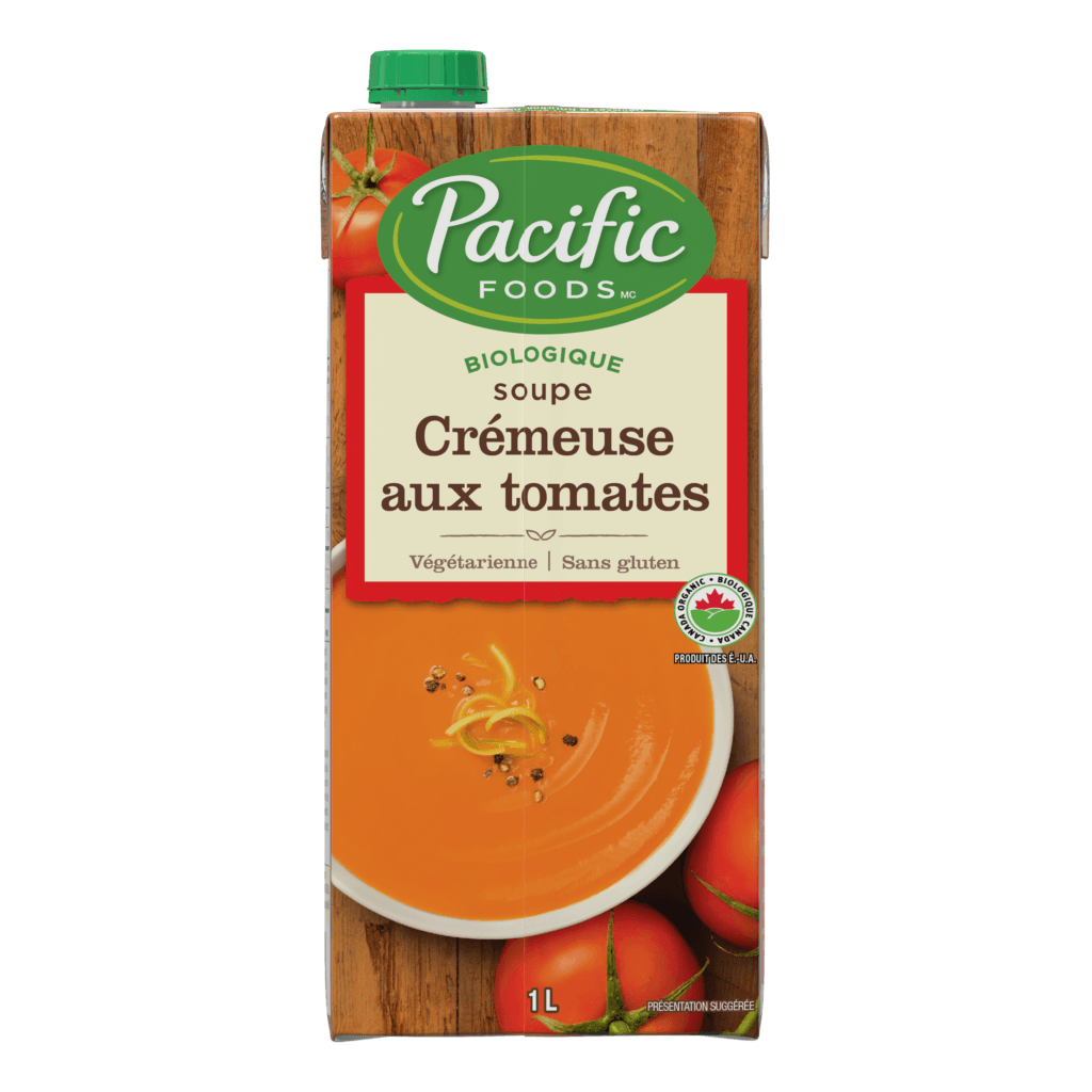 Soupe crémeuse biologique aux tomates