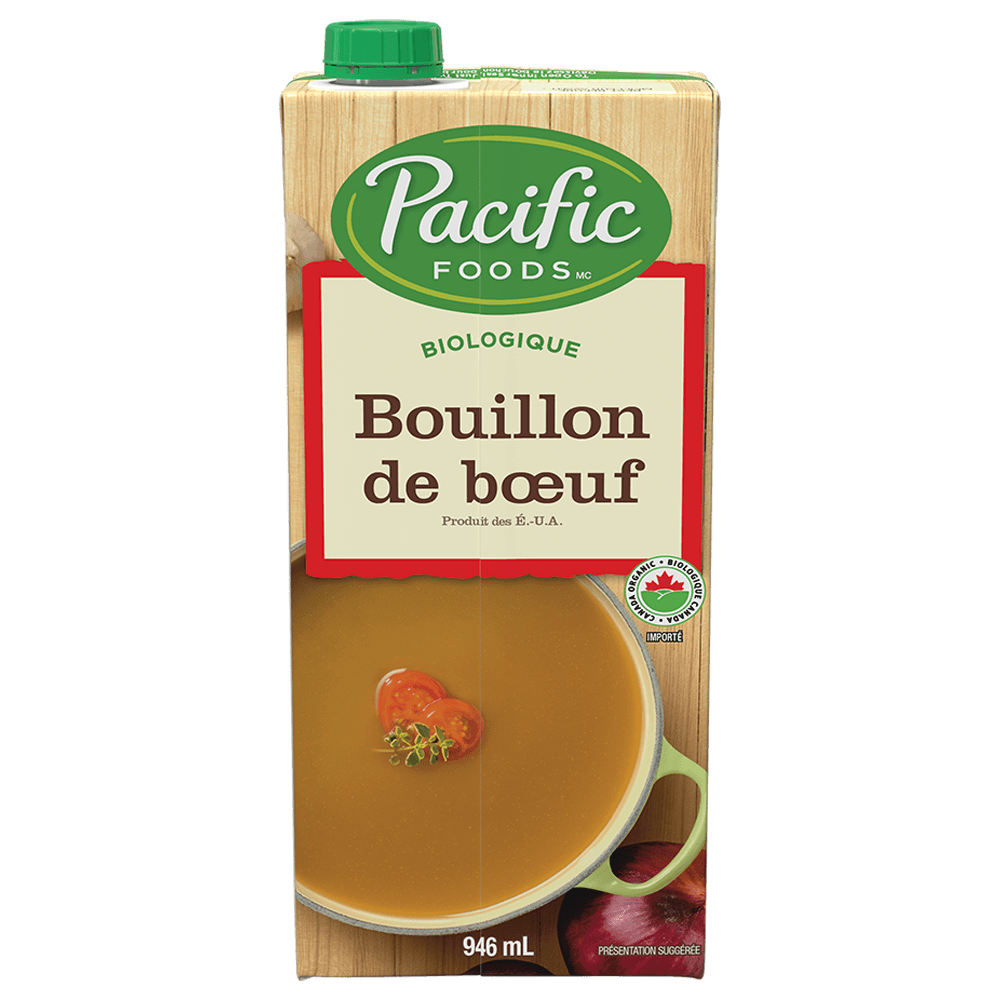 Bouillon de bœuf biologique