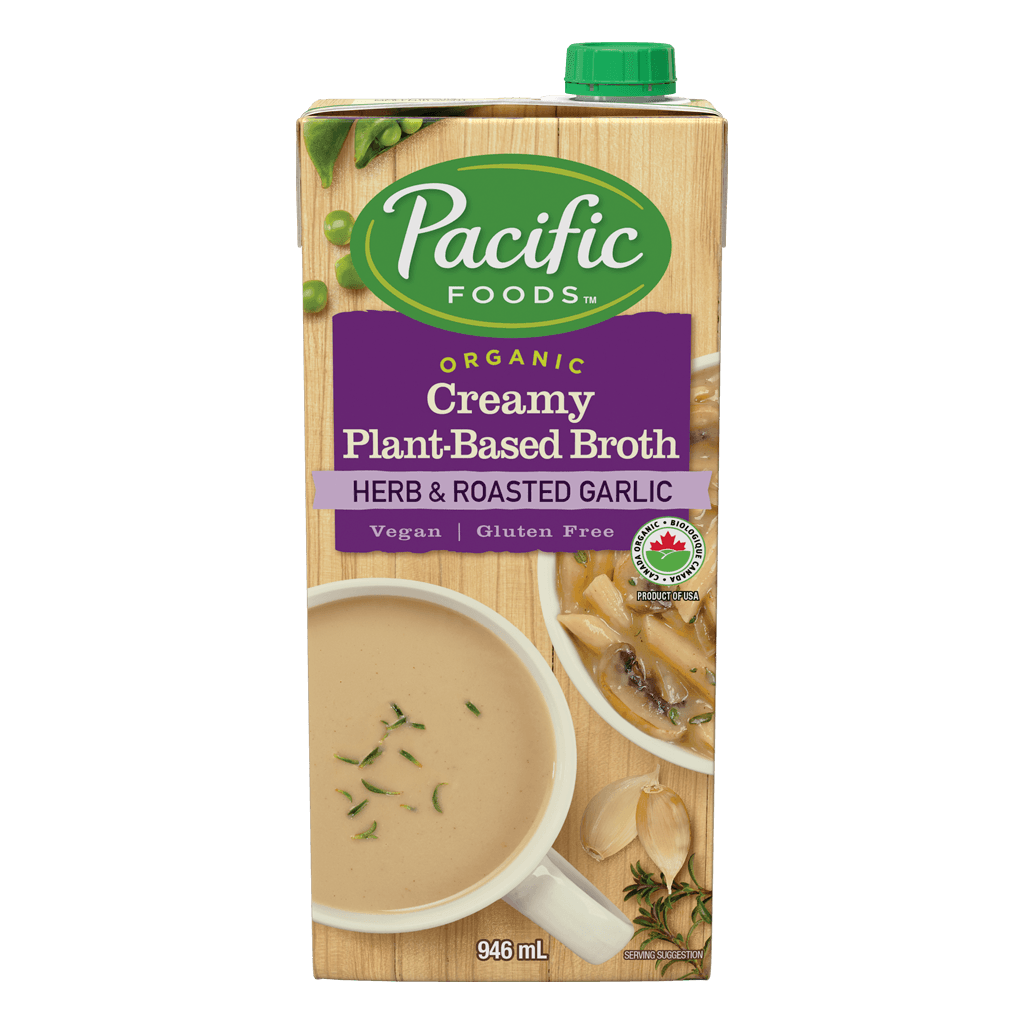 Pacific Foods Creamy Plant-Based Broth Herb and Garlic