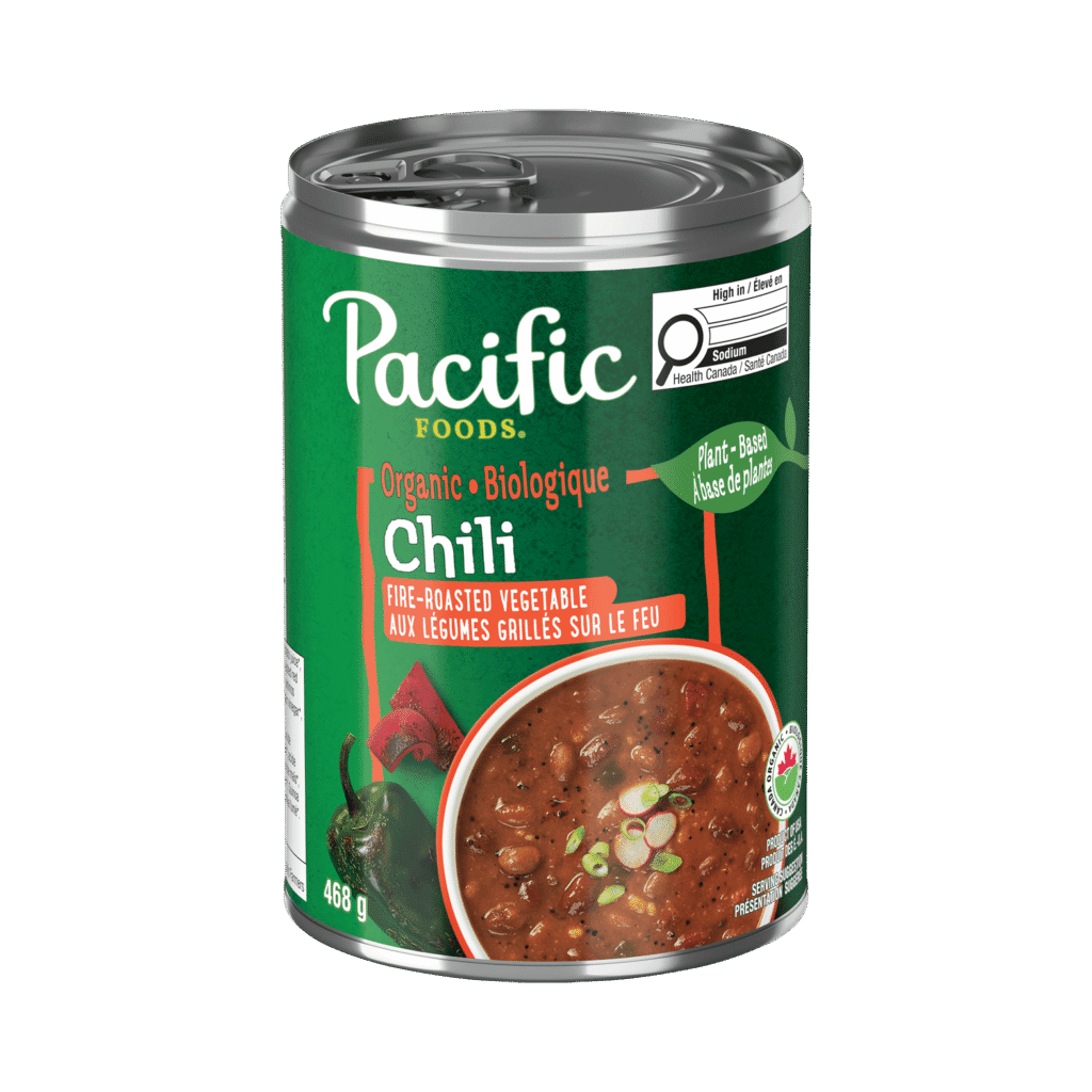 Biologique Chili aux légumes grillés sur le feu à base de plantes