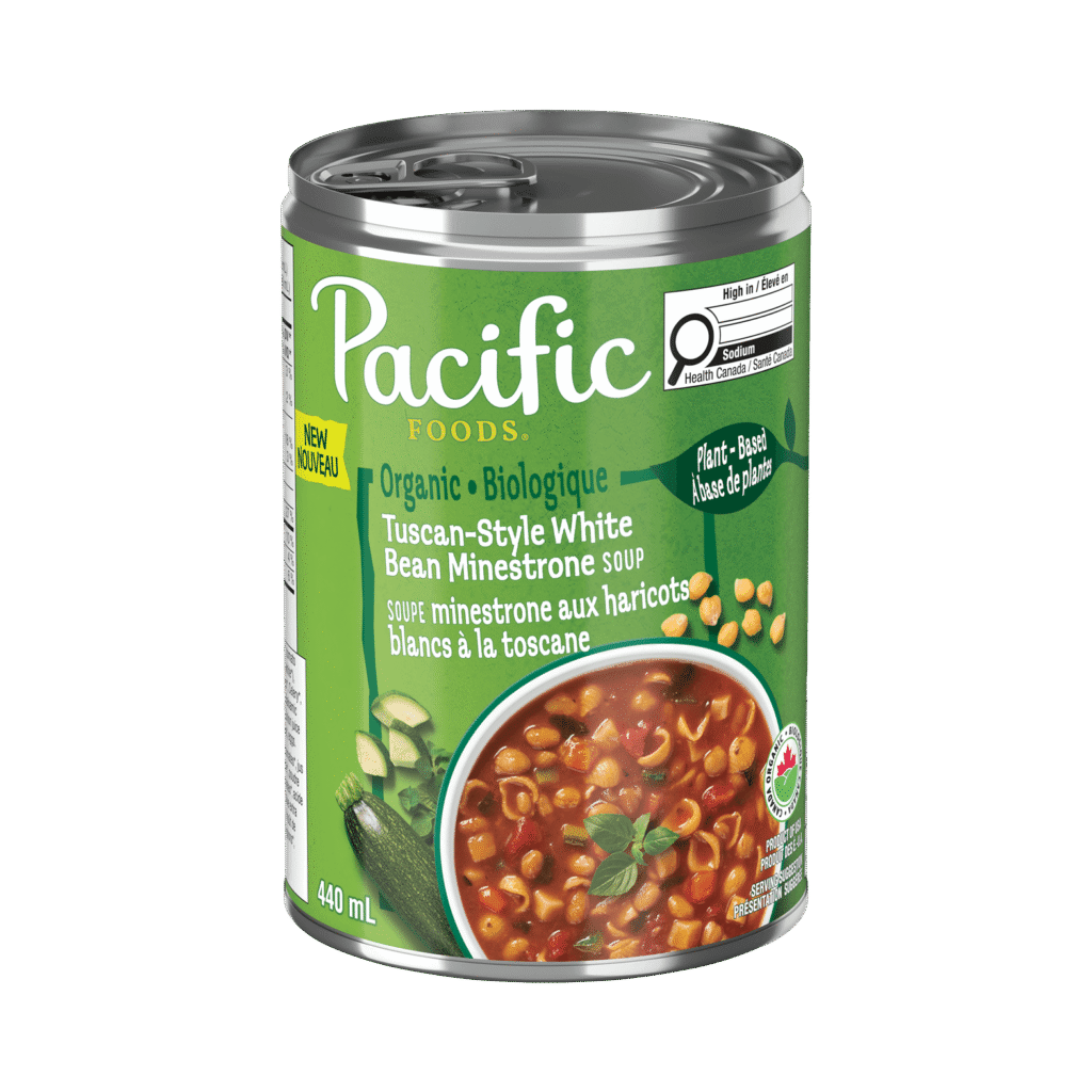 Pacific Foods Tuscan Style White Bean Minestrone Soup Can